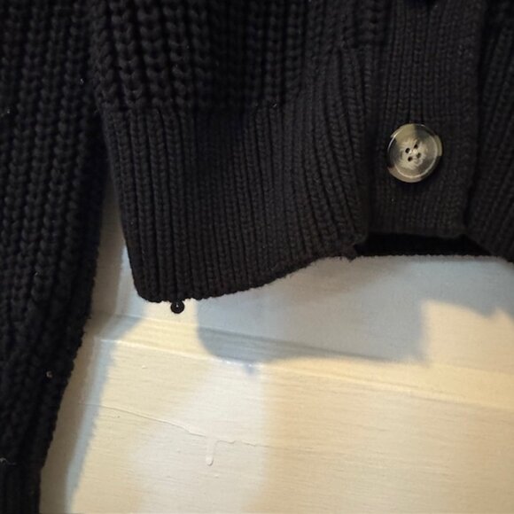 Everlane The Texture Cotton Cardigan in Black XS - Picture 5 of 9
